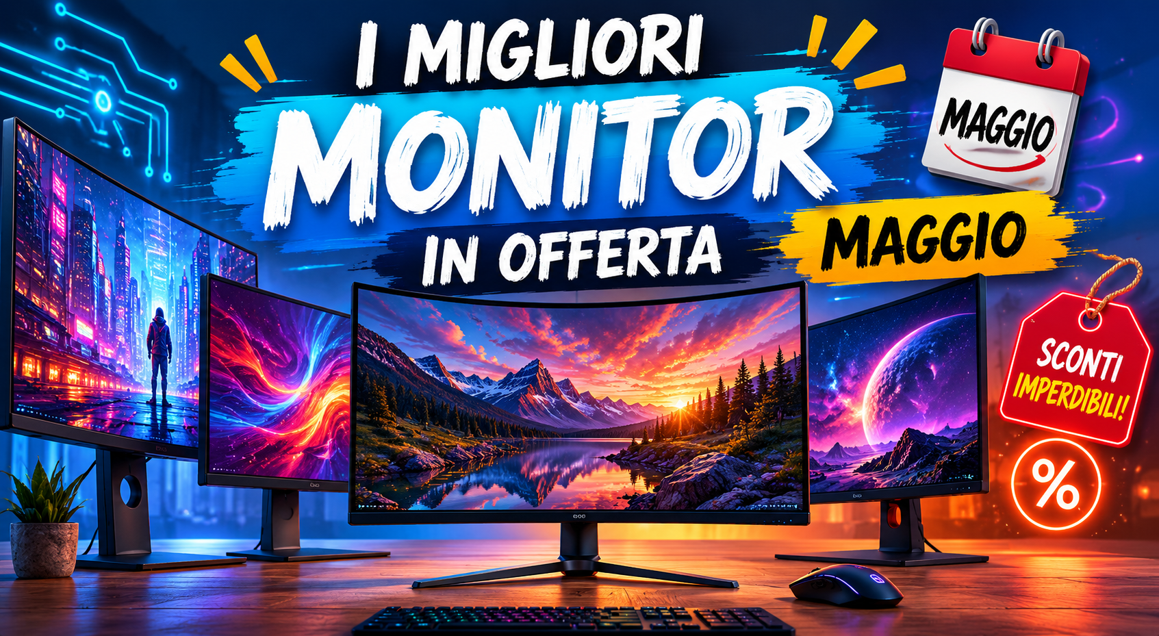 monitor gaming economici