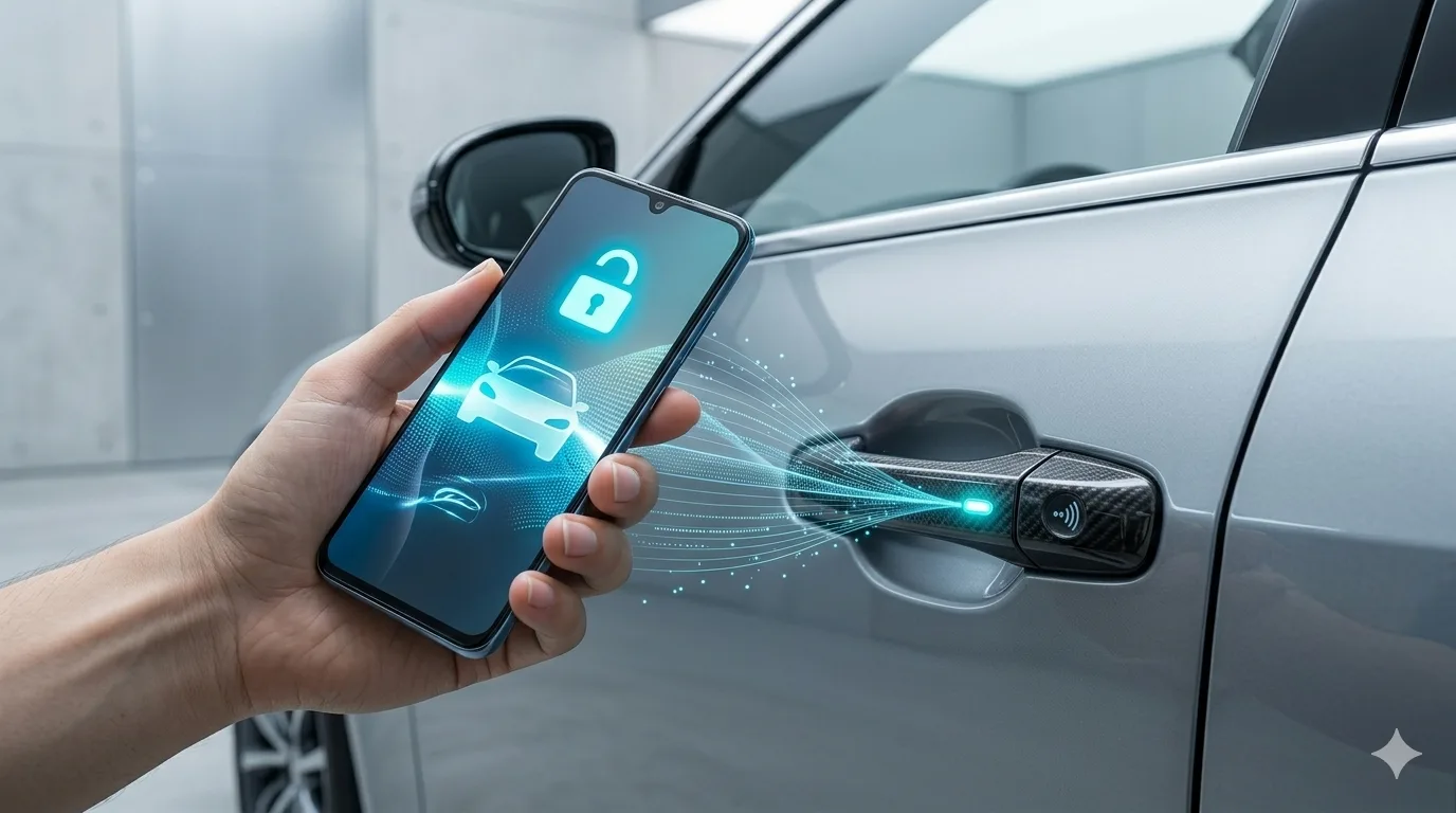 chiave digitale auto android corpo