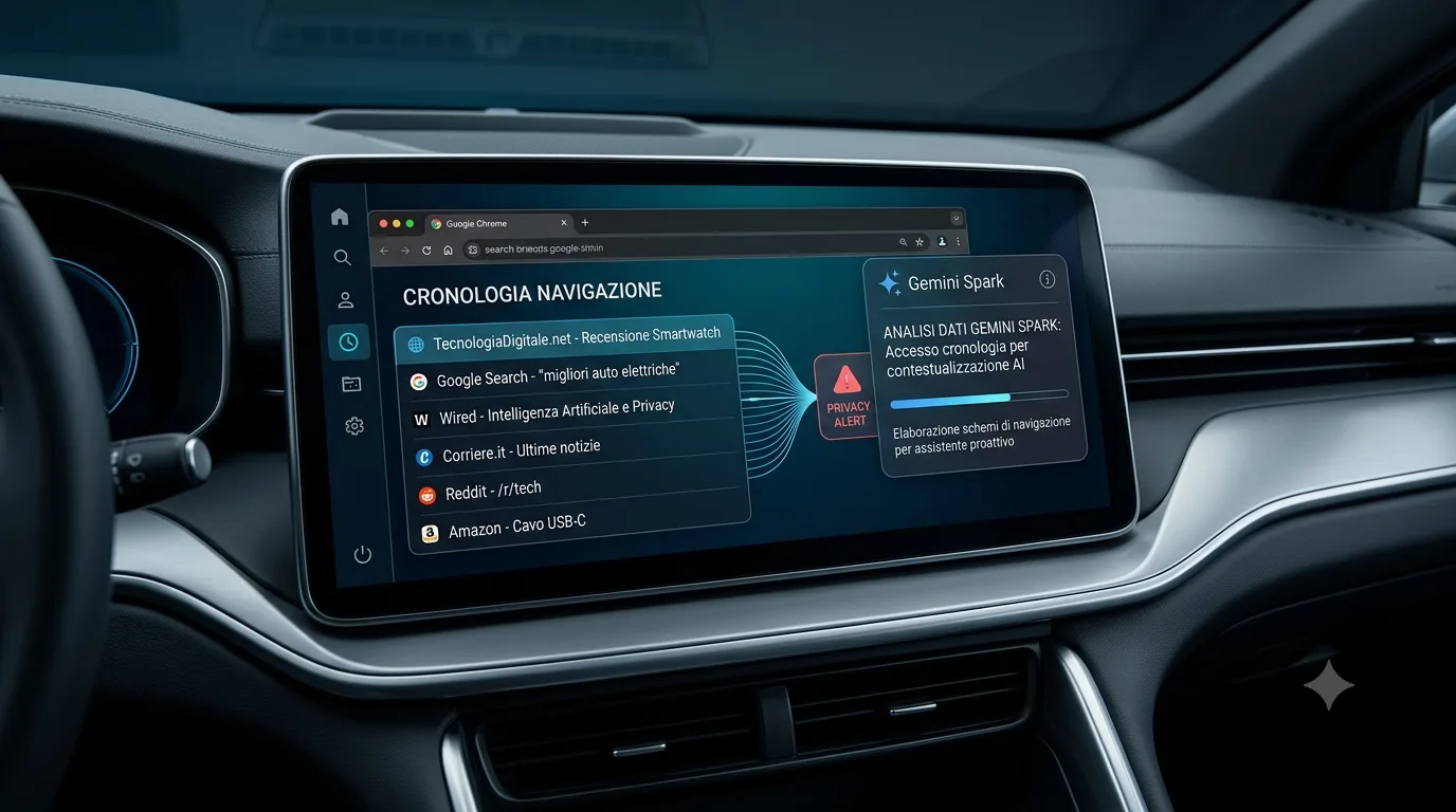 Gemini Spark si integra con Chrome: l'AI accede alla cronologia di navigazione