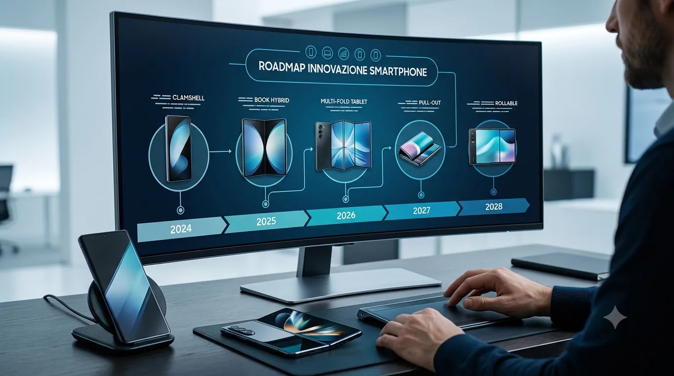 Samsung svela la roadmap dei futuri smartphone pieghevoli e rollable: cinque modelli in cantiere