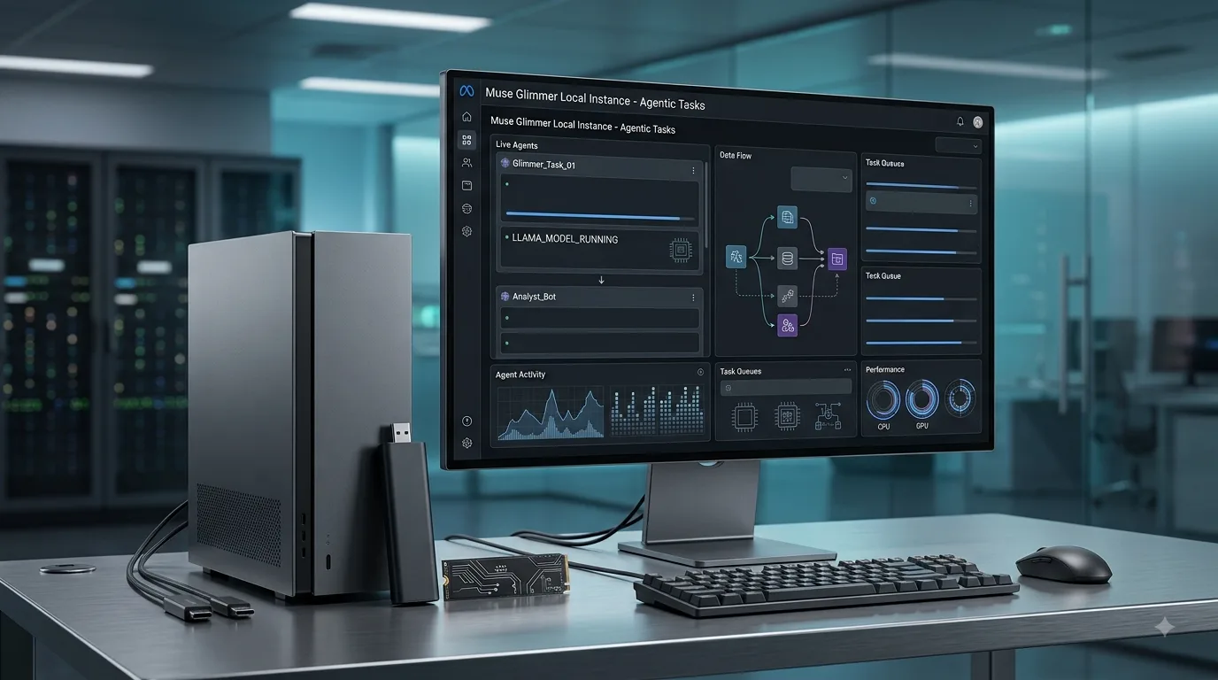 Meta Muse Glimmer: l'IA open source che gira localmente su PC e Mac
