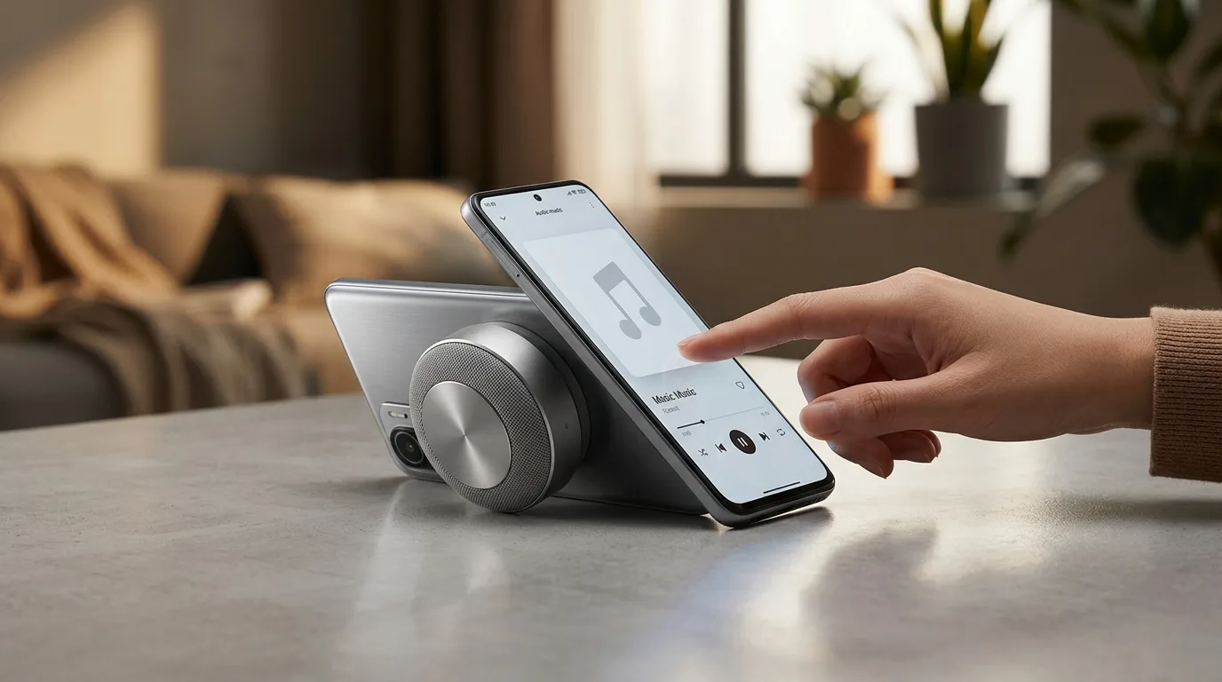 Xiaomi presenta un mini speaker magnetico che si aggancia allo smartphone