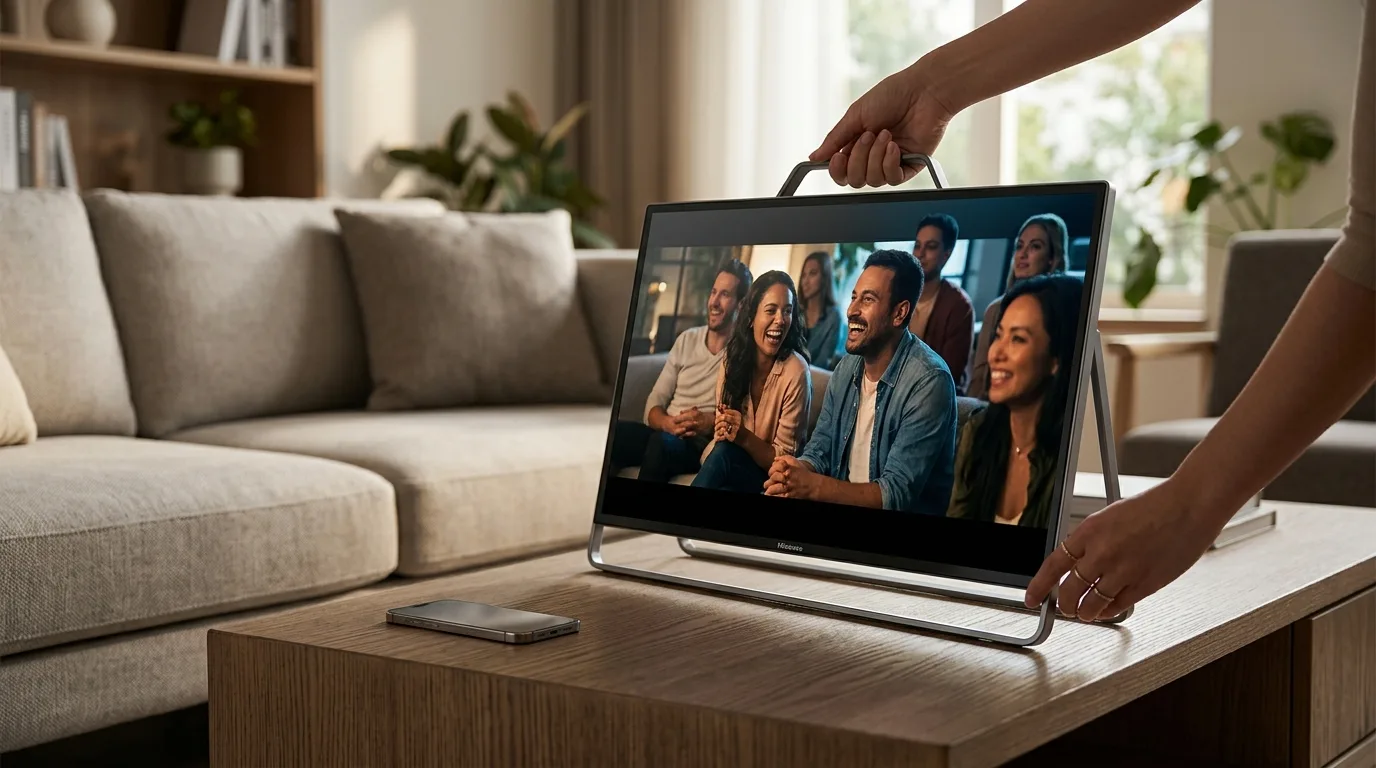 Hisense RoamView: il display portatile 4K con batteria che reinventa l'intrattenimento domestico