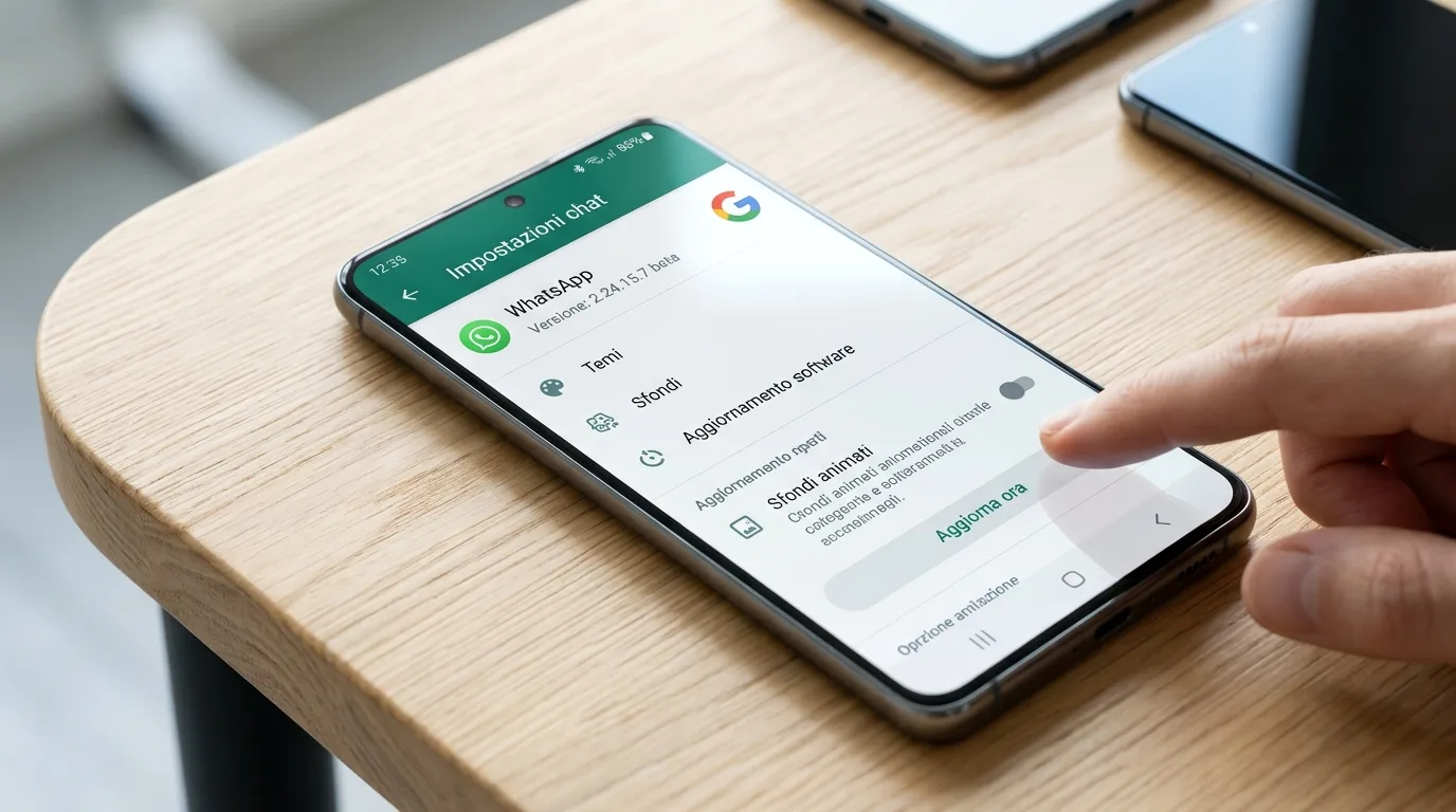 WhatsApp temi chat Android corpo