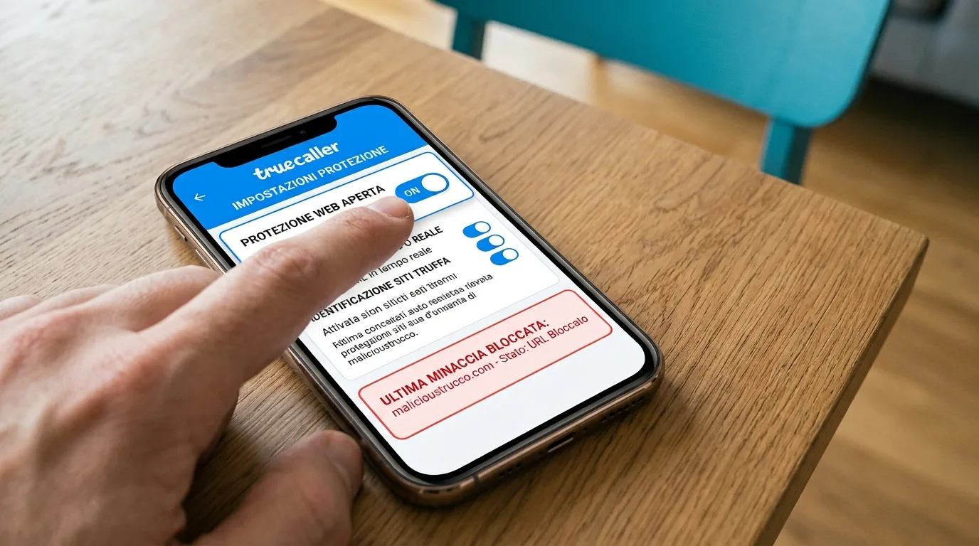 Truecaller intelligenza anti truffe web corpo