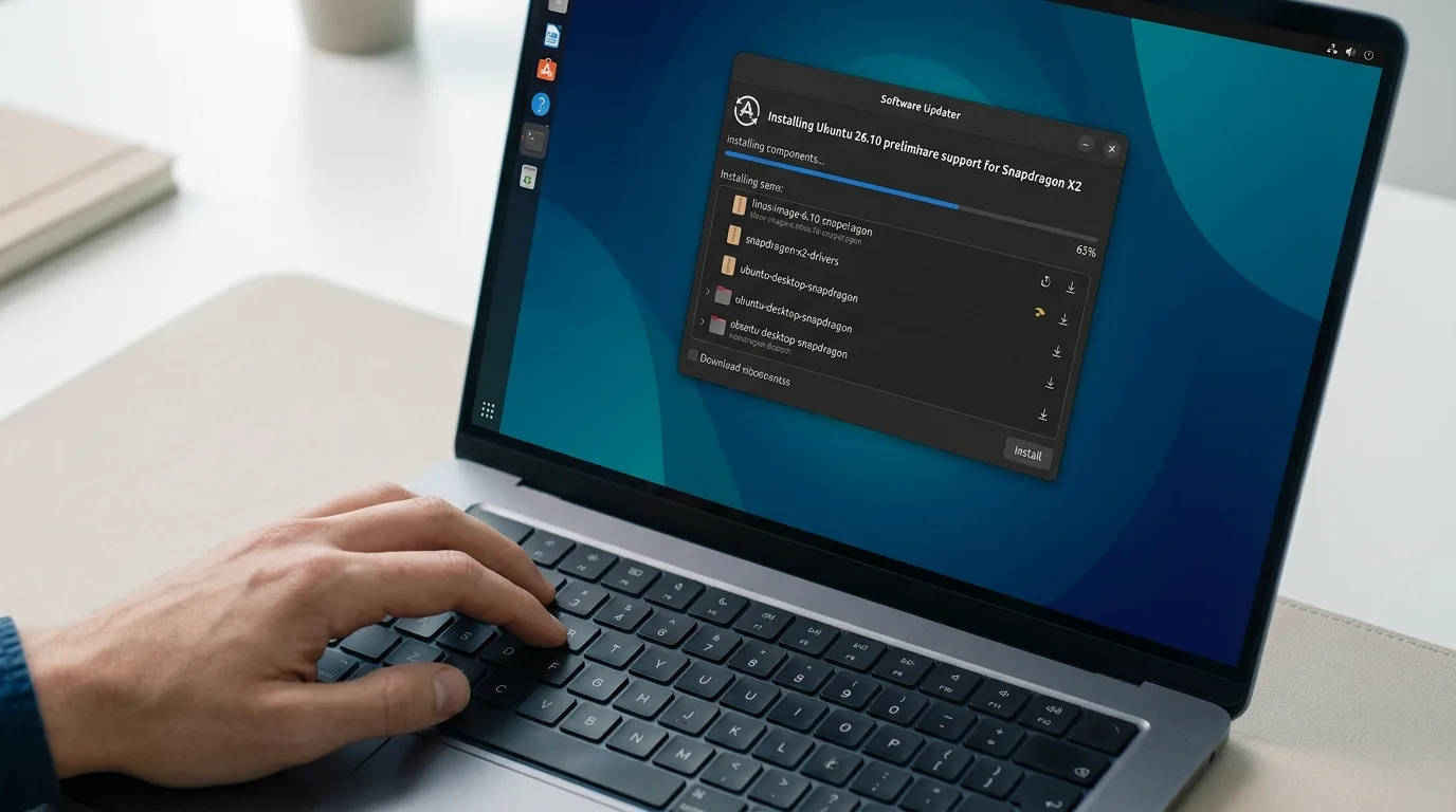 Ubuntu Snapdragon X2 corpo