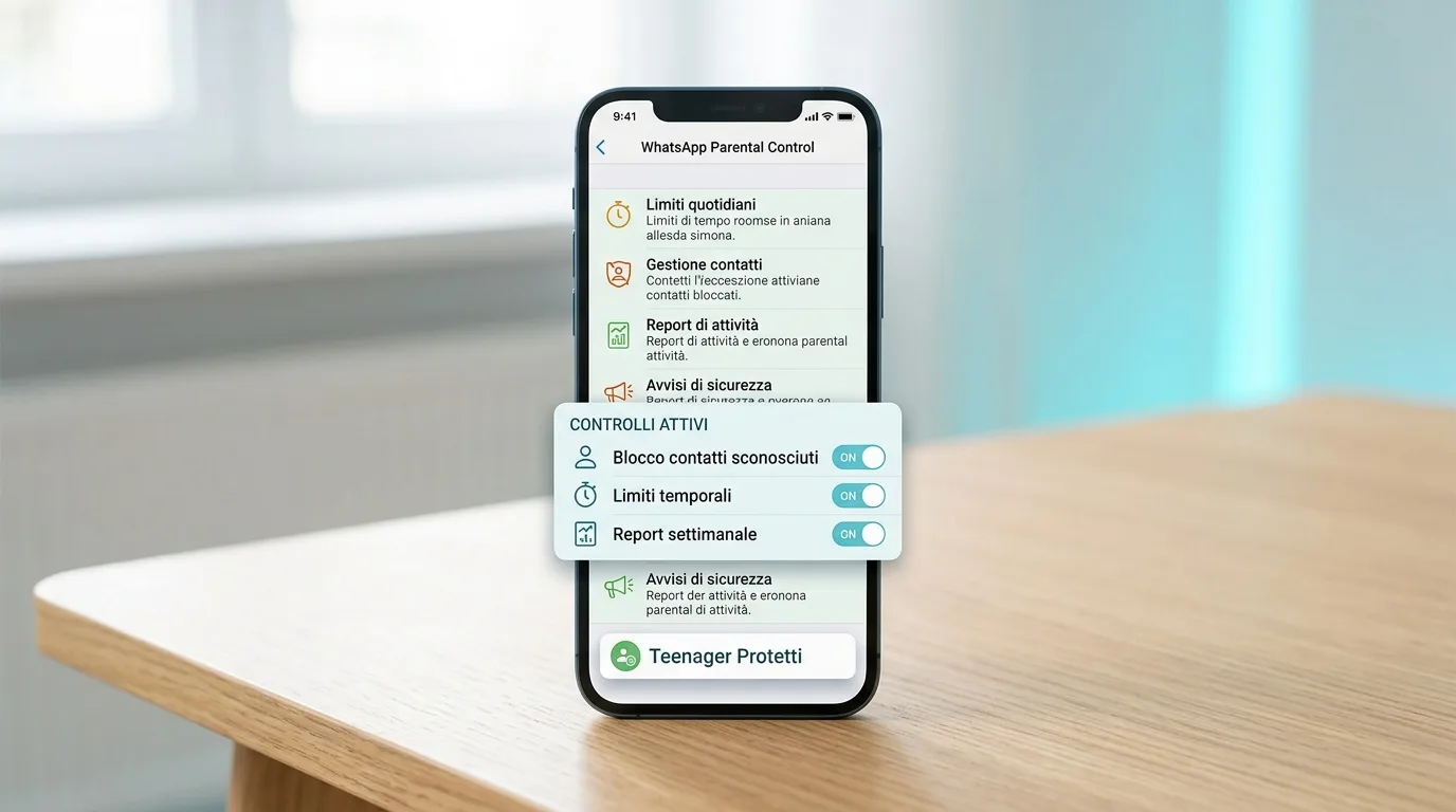 WhatsApp parental control teenager corpo