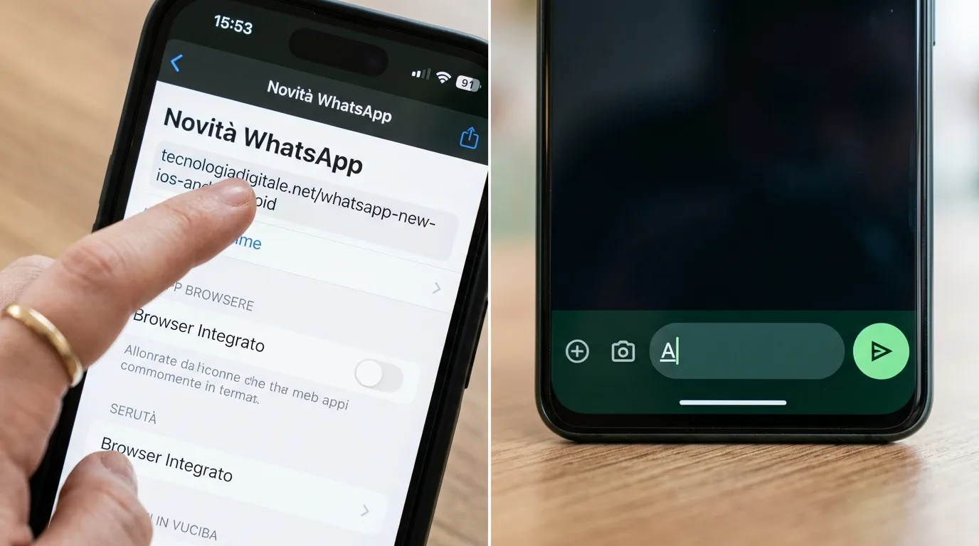 WhatsApp browser iPhone Corpo