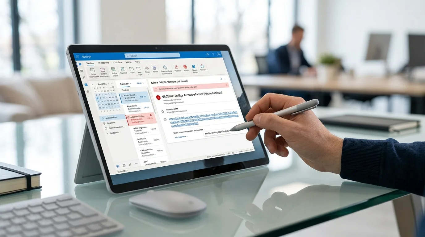 phishing inviti Google Calendar Outlook corpo