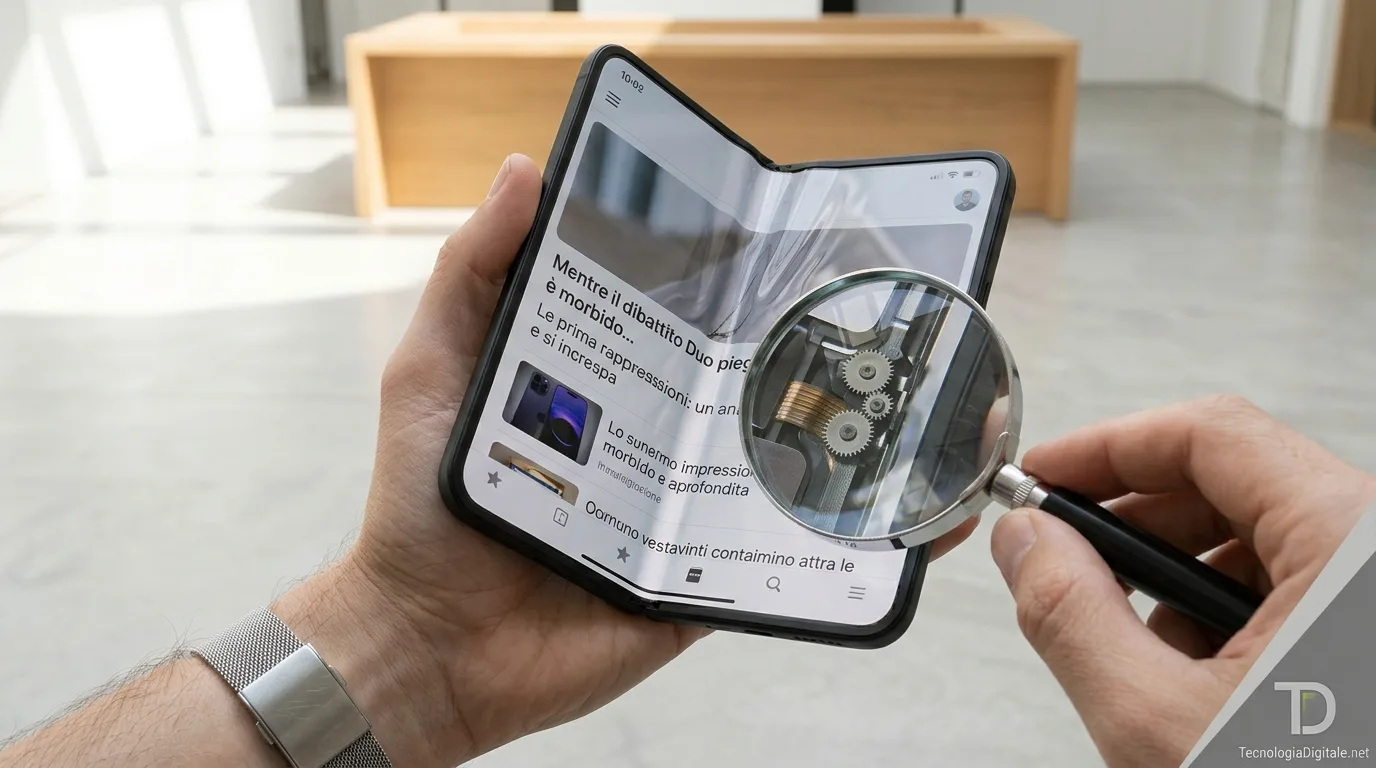 schermo iPhone Duo piega corpo