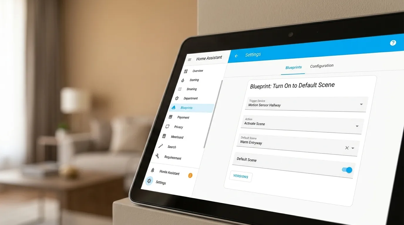 Home Assistant blueprint scene corpo