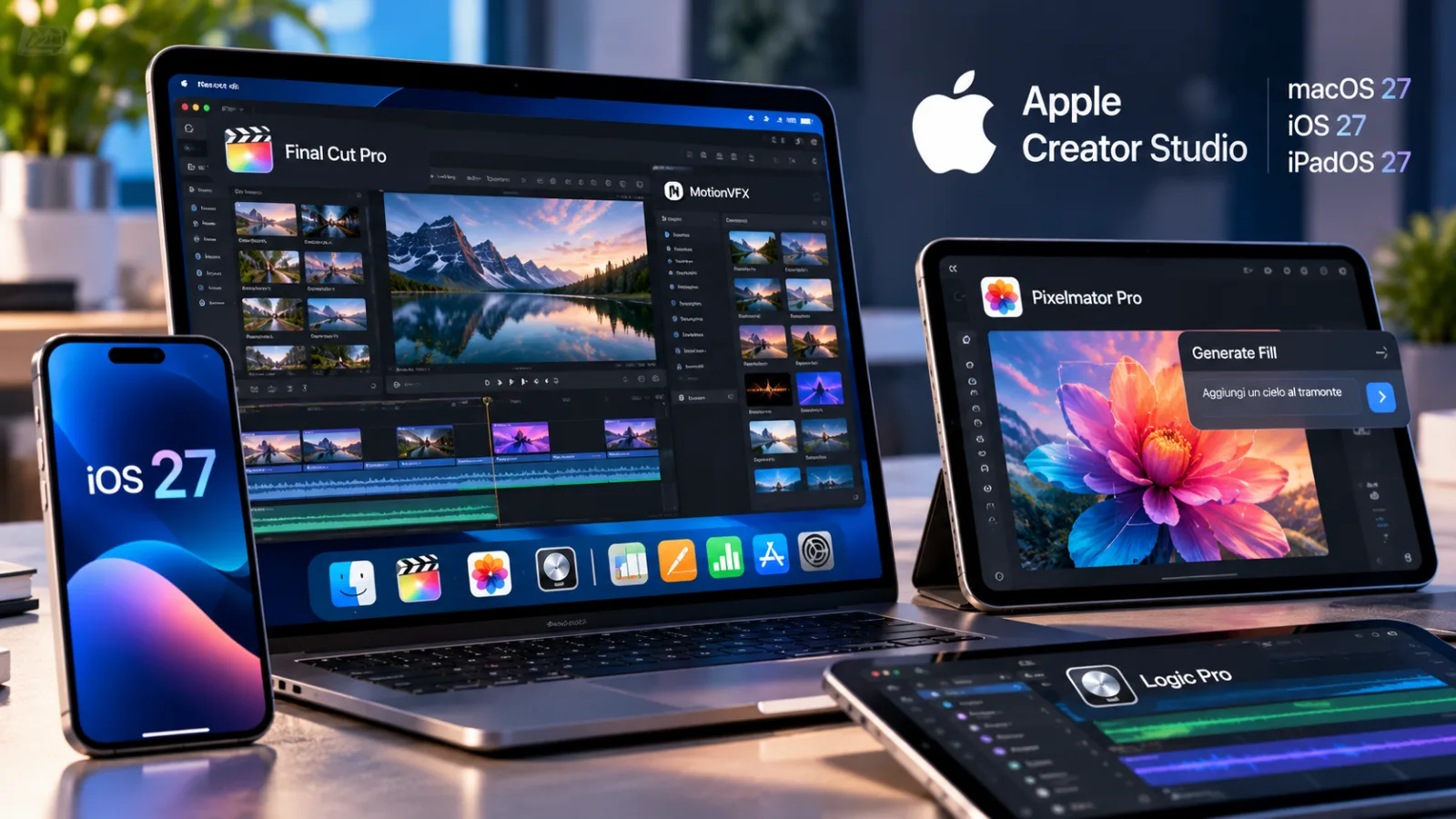 Apple Creator Studio updates with new AI features for Final Cut Pro, Logic Pro and Pixelmator