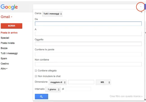 Operatori di ricerca in Gmail - Cosa sono e come utilizzarli