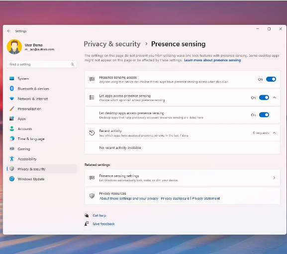 Microsoft introduce il Presence Sensing: Gestione della Privacy su Windows 11