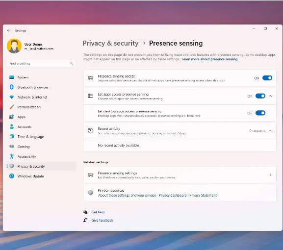 Microsoft introduce il Presence Sensing: Gestione della Privacy su Windows 11