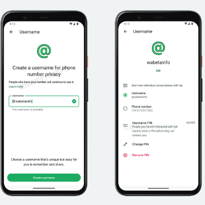 WhatsApp Beta per Android: Nuove Funzionalità Avanzate per il Nome Utente e Supporto PIN per una Maggiore Privacy