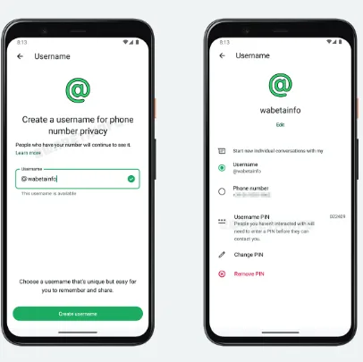 WhatsApp Beta per Android: Nuove Funzionalità Avanzate per il Nome Utente e Supporto PIN per una Maggiore Privacy