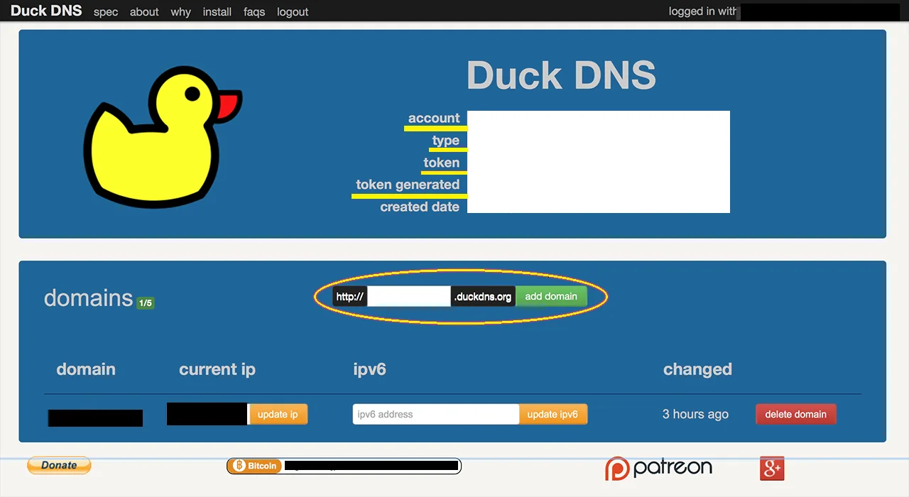 DuckDns – Home Assistant : Parte 4