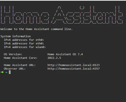 SSH & Web Terminal - Home Assistant