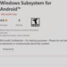 sottosistema Windows per Android