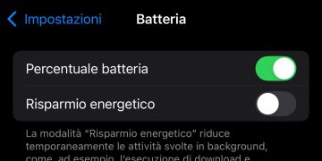 modalità risparmio energetico